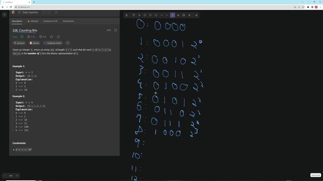 Counting Bits - LeetCode 338 - Python смотреть онлайн