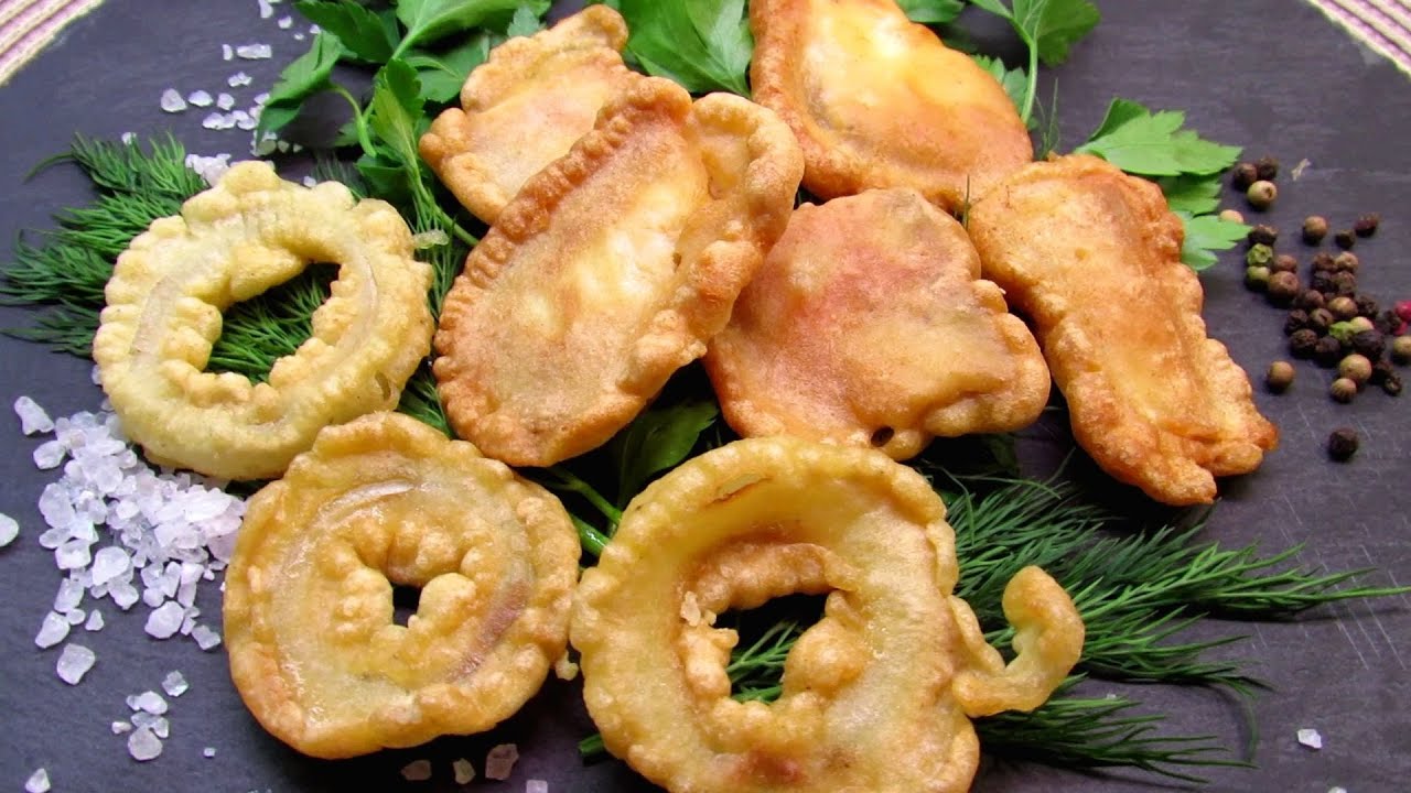 Рыбное филе в кляре! Луковые кольца в кляре