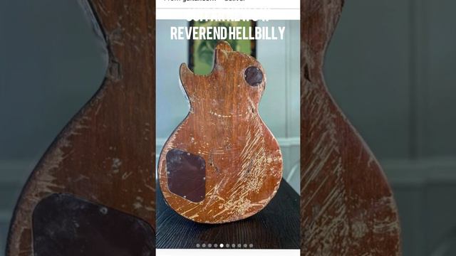 Guitar News W Reverend Hellbilly.This guitar went through tornado.1952 les Paul.about to be restore смотреть онлайн