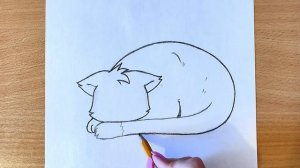 Как Нарисовать Милого Котёнка Карандашом | Легкие Рисунки
