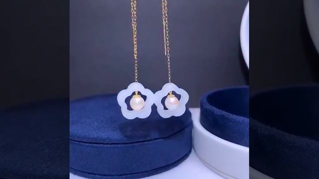 Shilovem 18k желтые серьги с натуральным пресноводным жемчугом, ювелирные украшения для женщин смотреть онлайн