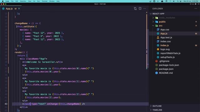 Ep.5 OnChange Event Handler | React Tutorial For Beginners смотреть онлайн