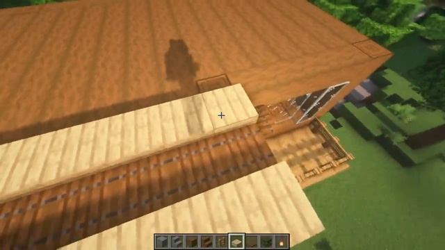 Minecraft : How to Build a Modern Wooden Survival House Tutorial (#23) смотреть онлайн