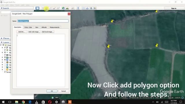 How to create / draw boundary on Google Earth | property polygon смотреть онлайн