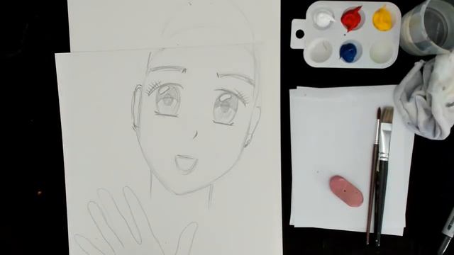 ART on MONDAY - Lesson 7, 2021 - How to draw Anime portrait easy - PART 1 смотреть онлайн