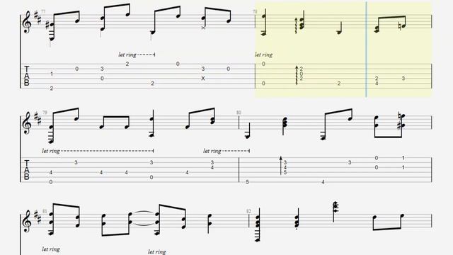 The Entertainer TAB (Richard Smith) - fingerstyle guitar tabs (PDF + Guitar Pro) смотреть онлайн