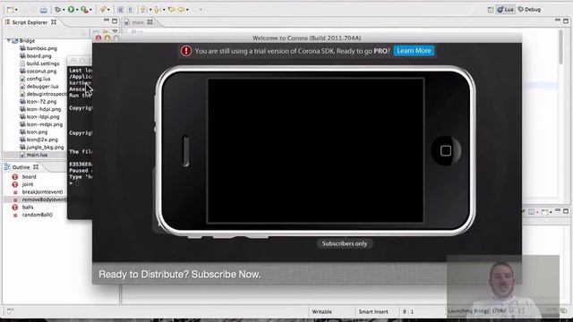 Using Koneki LDT debugger for CoronaSDK applications смотреть онлайн