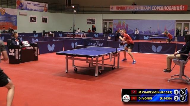 BEAUTIFUL GAME CHAPLYGIN - IVONIN 1/8 FINAL #RUSSIAN #Championships #tabletennis #настольныйтеннис смотреть онлайн