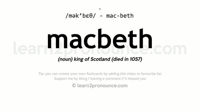 Pronunciation of Macbeth | Definition of Macbeth смотреть онлайн