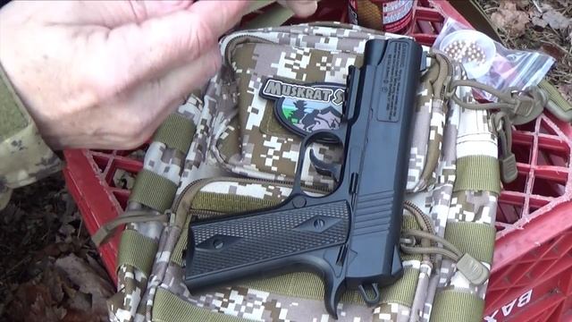 Reloading the CROSMAN 1911 Pistol - BBs and CO2 - Target Practice at 10 Yards смотреть онлайн