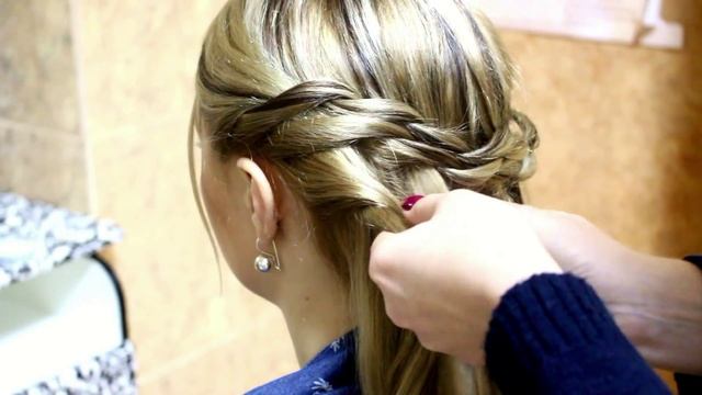 ★Faux Bob + Ladder Waterfall Braid ★ Hairstyle For Medium Long Hair Tutorial