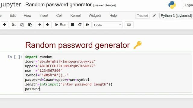 Make a Password generator in 3 minutes | Python | Data Scientist смотреть онлайн