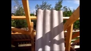 Крыша из шифера.