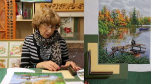 Вышивка крестом "Маруська и Котовский" - подбираю оформление в багет