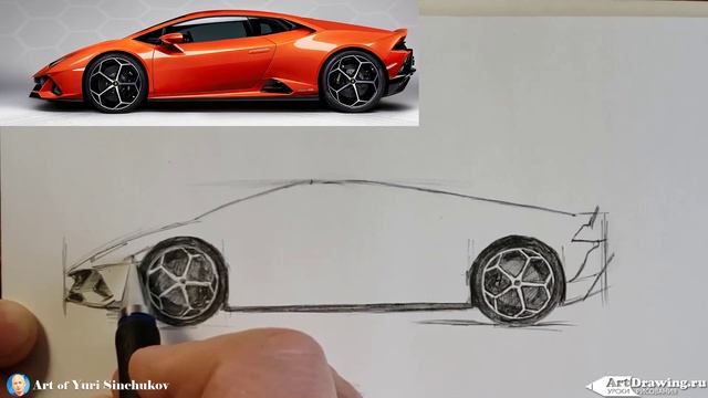 как нарисовать машину поэтапно how to draw a car step by step смотреть онлайн