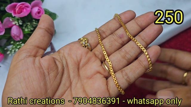 Gold like chain collections ? #wholesaleprice #trending #onlineshopping #diwali #rathicreations смотреть онлайн