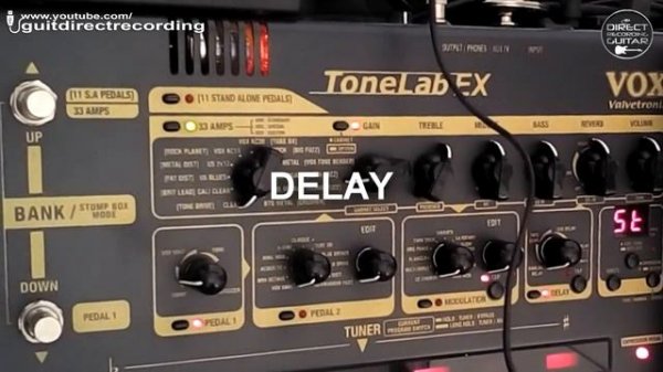 VOX TONELAB EX Clean Sound, AutoWah, Univibe, Delay, Reverb MANUAL MODE