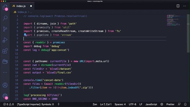 O melhor método para concatenar gigabytes de arquivos em Node.js смотреть онлайн