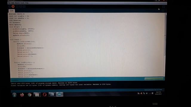 Ultrasonic radar using arduino смотреть онлайн