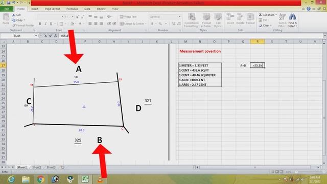 How to Calculate Land Area from FMB Sketch Online in Tamil | Sq Feet,Cent,Acres,Ares | Gobi_Muthu смотреть онлайн