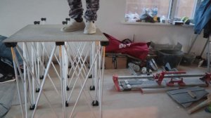 Подстолье складное в работе сороконожка 2,35 м.