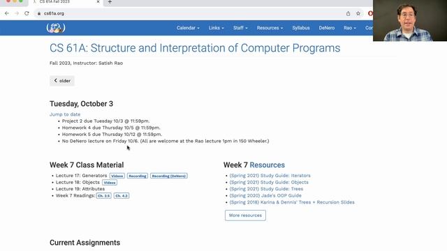 61A Fall 2023 Lecture 19 Announcements смотреть онлайн