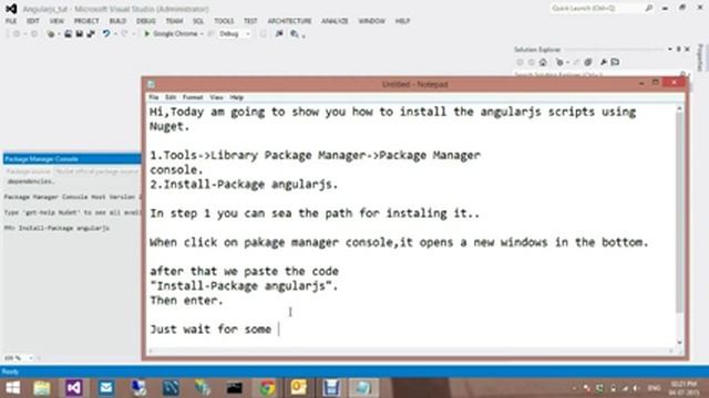 Add angularjs Script package in Visual studio. смотреть онлайн