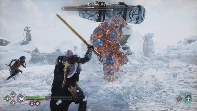 Kratos Vs VISI HAGLKORN in Midgard |NEW GAME PLUS+| смотреть онлайн