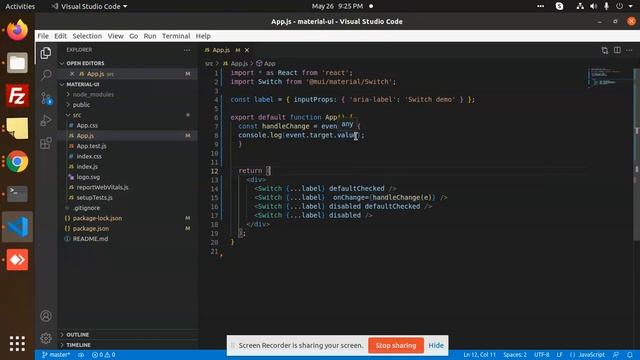 React Material UI Tutorial: Switch смотреть онлайн