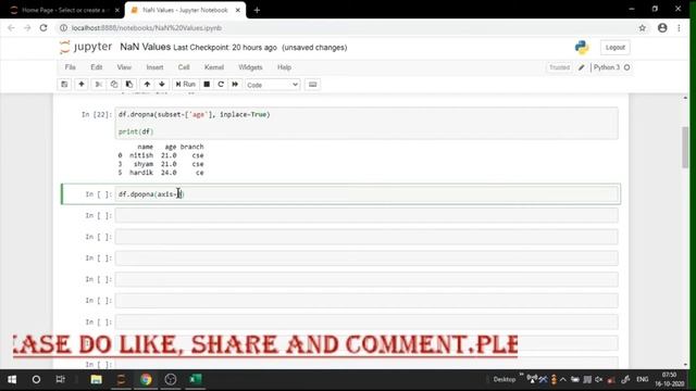 14: Eliminating of NaN values from the dataset in Python || Machine Learning смотреть онлайн