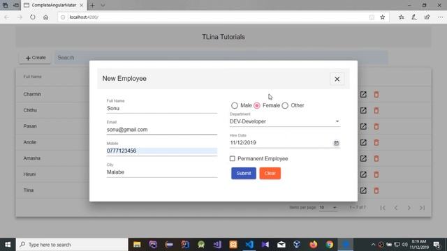 How to create a Complete Angular project, Insert, Update, Delete and Search смотреть онлайн