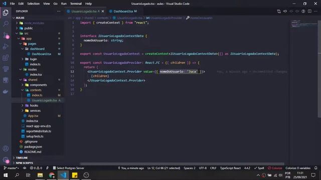 Curso de react: Aula 16 - Usando o useContext смотреть онлайн