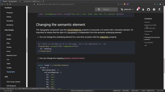 Material-UI Basics Course #2 - Typography #reactjs #nextjs #material смотреть онлайн