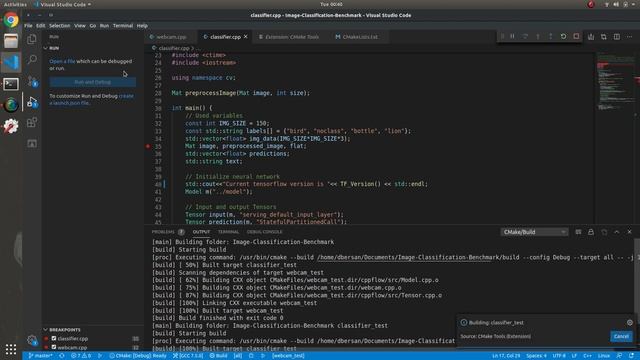 Debugging a C++ (CMake) Project in Vscode смотреть онлайн