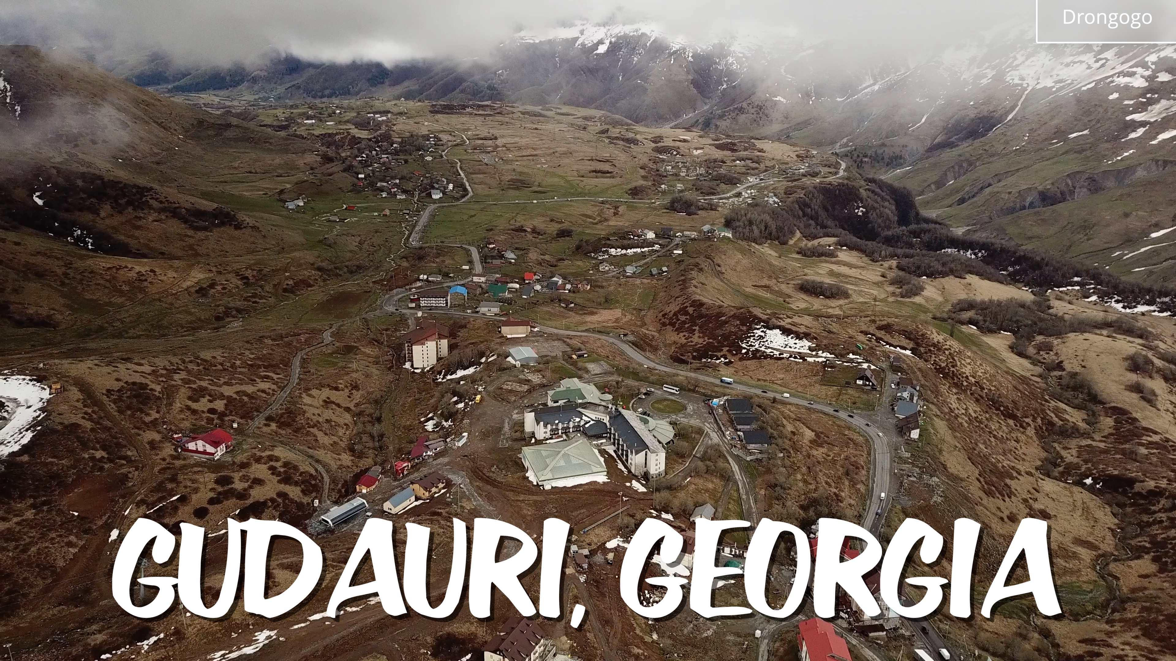 Гудаури, Грузия с высоты птичьего полета