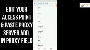Setup proxy server on android without any app| APN proxy |