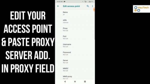 Setup proxy server on android without any app| APN proxy |