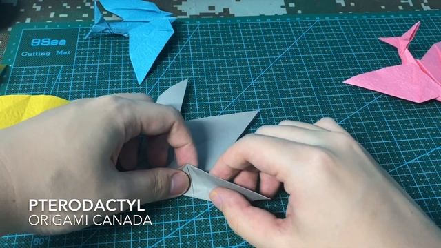 how to fold an origami pterodactyl смотреть онлайн