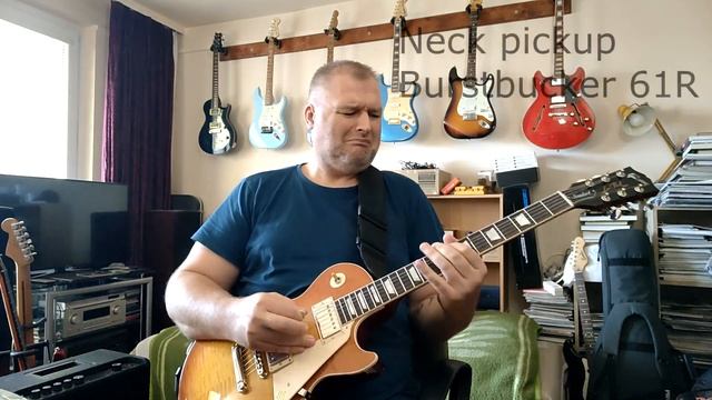 Gibson Les Paul Standard 60's with Hotone Ampero II, effect settings смотреть онлайн