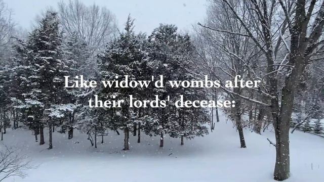 Relaxing Reading: Sonnet 97, How like a winter hath my absence been By: William Shakespeare （ZH sub смотреть онлайн