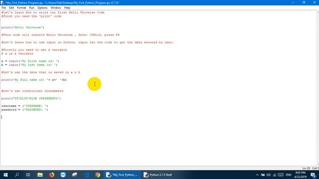 How to write our first Hello World program in Python | Python.Tuts(Ep.#001) смотреть онлайн