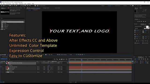Electro Effect Logo Reveal Tutorial And Project file | After Effects Template File | OMER J GRAPHIC смотреть онлайн