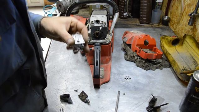 Бензопила Бригадир!Забитий карбюратор!Заміна поршня!