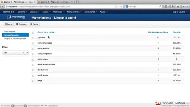 Ayuda Joomla 3 Sistema de cache смотреть онлайн