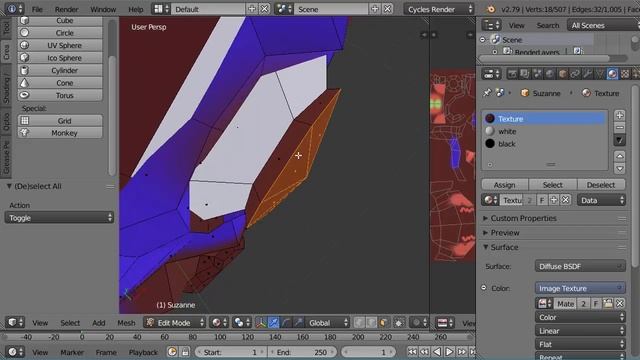 Texture painting in Blender 2.79 the somewhat easy way смотреть онлайн