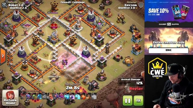 BLOWS UP HALF THE BASE! TH11 Blizzard (Blimp + Super Wizard) Dragon Attack Strategy | Clash of Clan смотреть онлайн