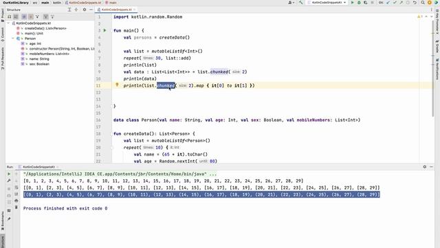 chunked() Kotlin Code Snippet (5-10 mins) смотреть онлайн
