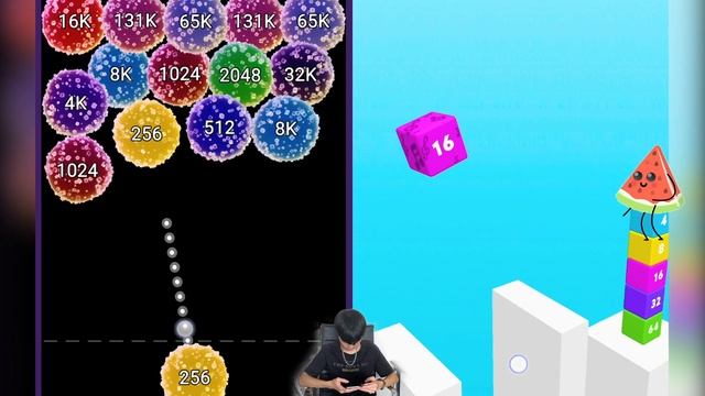 Satisfying Mobile Games - 2048 Marmalade Vs Merge Jump ⭐ Number Games Max Update Gameplay