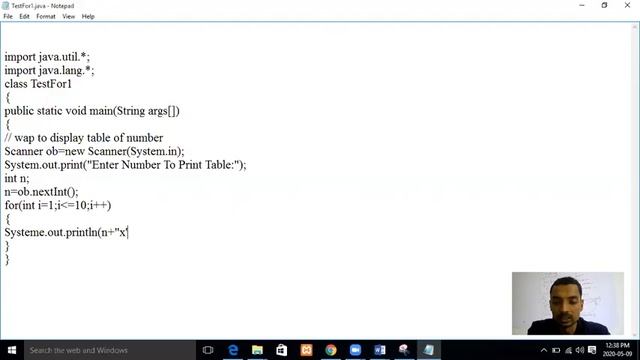 For Loop and iteration control statement, in core java.By Rounak Sir смотреть онлайн