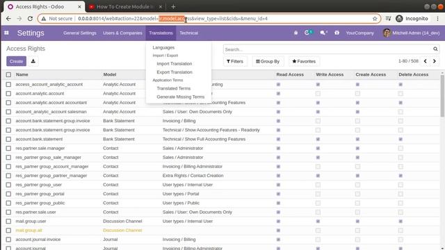 5.How To Set Access Rights For Newly Created Models In Odoo14 смотреть онлайн